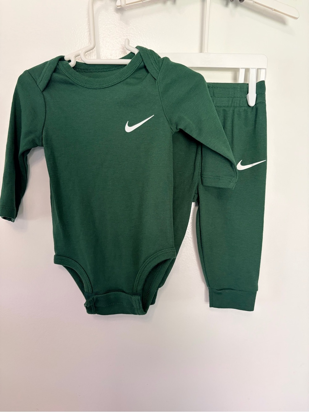 Nike Green Long-Sleeve One-Piece with Matching Pants